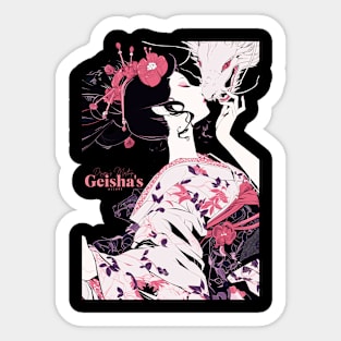 Geisha and Dragon 7011 Sticker